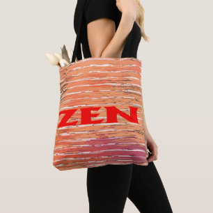 Bolsa Tote Saco de toalha de ombro vermelho Zen