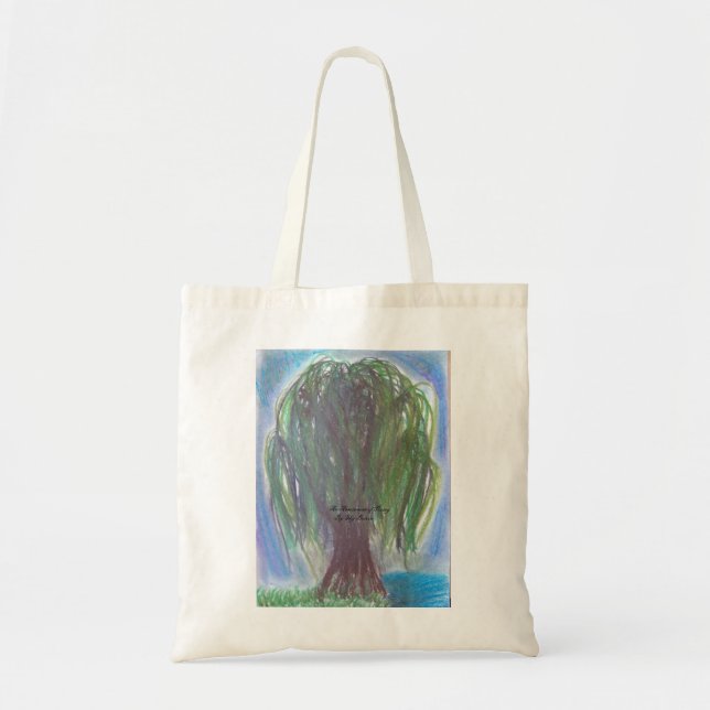 Bolsa Tote saco de toalha salgueiro chorando (Frente)