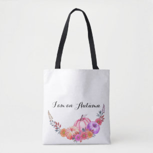 Bolsa Tote saco de toalhas de queda com abóboras