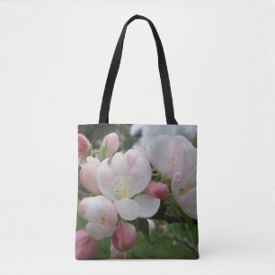 Bolsa Tote Saco de Toalhete da Flor Branca Rosa