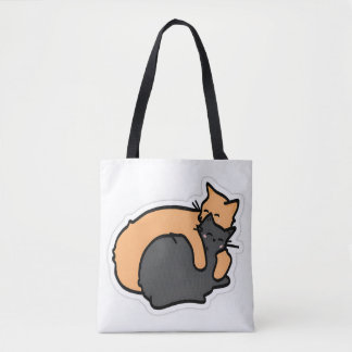 Bolsa Tote Saco de Toça Nap de Gato Encantado - Tabby Laranja