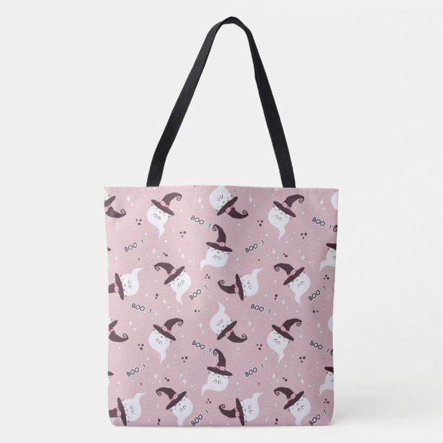 Bolsa Tote Saco de Tocha Fantasma de Halloween (Frente)