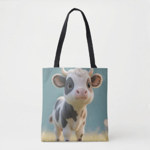Bolsa Tote Saco de Toia de Prado de Vitelo