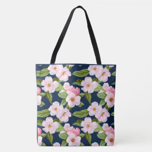Bolsa Tote Saco de Toia do Flor de Cereja Rosa