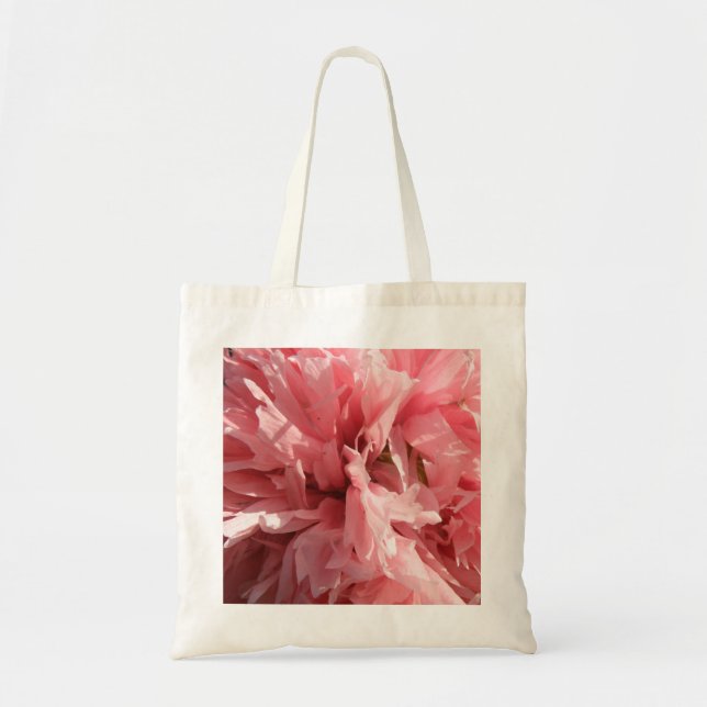 Bolsa Tote Saco de Topete Rosa bonito (Frente)