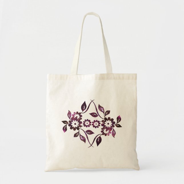 Bolsa Tote Saco de Toque da Flor (Frente)