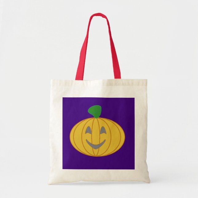 Bolsa Tote Saco de Toque de Abóbora (Frente)