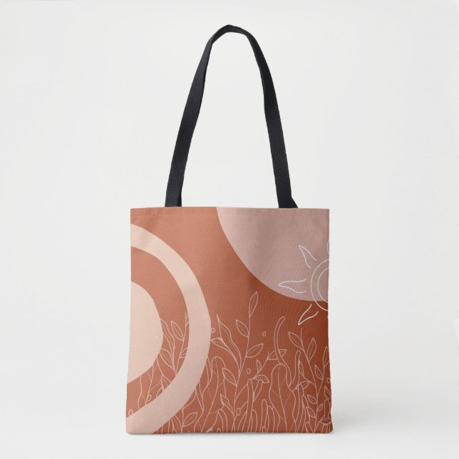 Bolsa Tote Saco de Toque de Abstrato Artístico (Frente)
