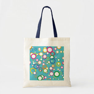 Bolsa Tote Saco de Toque de Círculos Colorido