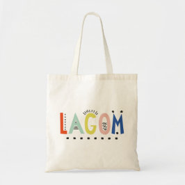 Bolsa Tote Saco de Toque de Cores de Lagom