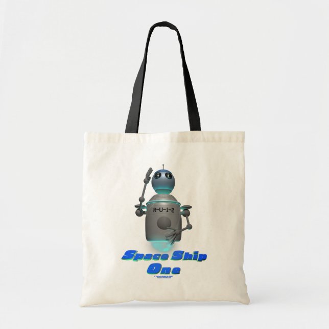 Bolsa Tote Saco de Toque de Entrega Espacial Um (Frente)