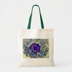 Bolsa Tote Saco de Toque de Flor Roxo