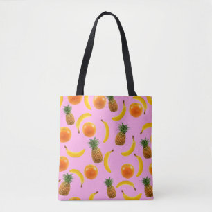Bolsa Tote Saco de Toque de Fruta Tropical