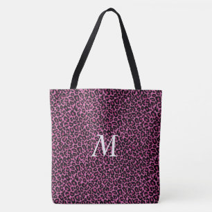 Bolsa Tote Saco de Toque de Impressão do Leopardo Personaliza