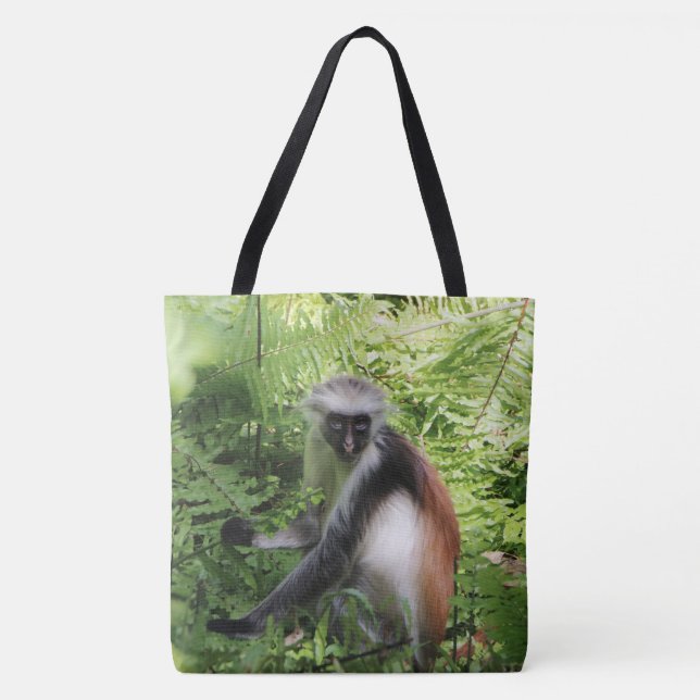 Bolsa Tote Saco de Toque de Macaco (Frente)