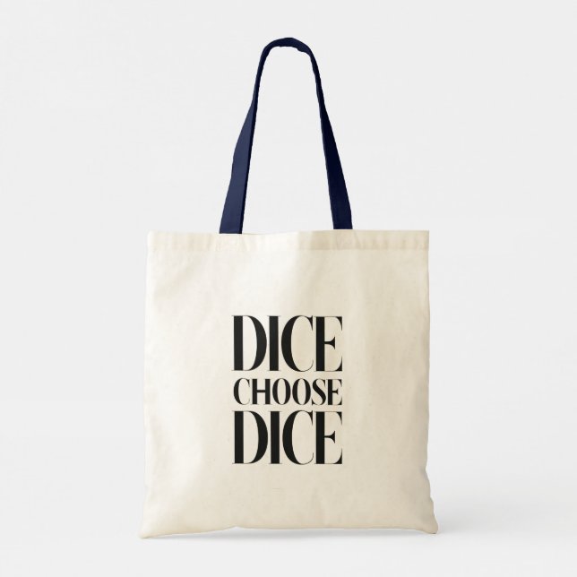 Bolsa Tote Saco de Toque de na moda Dice, Saco de Arroz (Verso)
