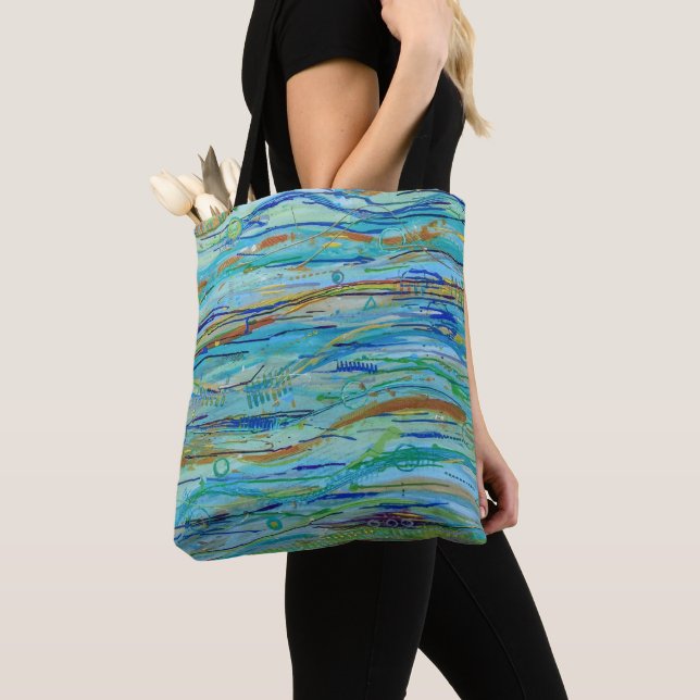 Bolsa Tote Saco de Toque de Ondas de fazer (Close Up)