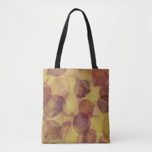 Bolsa Tote Saco de Toque de outono de Folha Texturizada