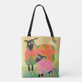 Bolsa Tote Saco de Toque de Ovelha