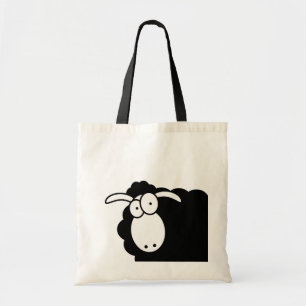 Bolsa Tote Saco de Toque de Ovelha Negra
