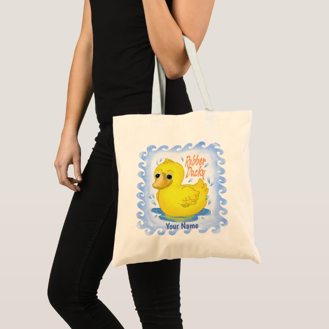 Bolsa Tote Saco de Toque de Pato de Borracha (Frente (produto))