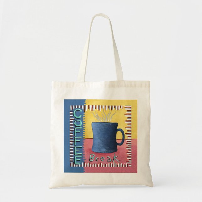 Bolsa Tote Saco de Toque de Quebra de Café (Frente)