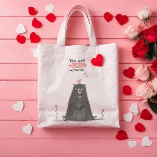 Bolsa Tote Saco de Toque de Urso-de-Corte Especial