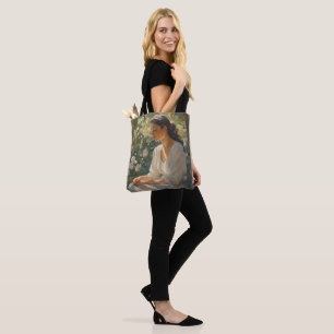 Bolsa Tote Saco de Toque - Design de Musa de Pintura de Óleo