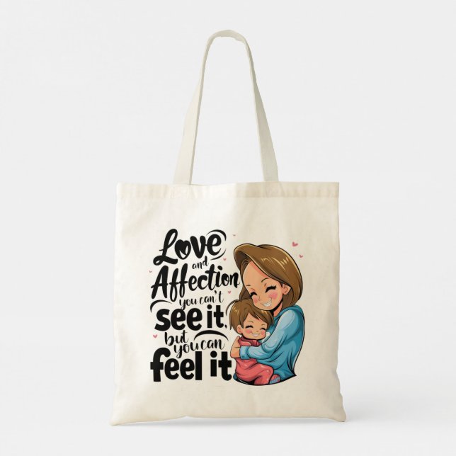 Bolsa Tote Saco de Toque do Dia de as mães (Verso)