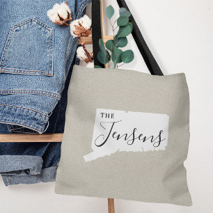 Bolsa Tote Saco de Toque do Estado do Monograma da Família Co