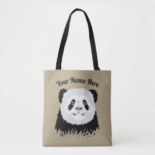 Bolsa Tote Saco de Toque do Urso Panda