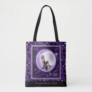 Bolsa Tote Saco de Toque Filho da Lua Roxa