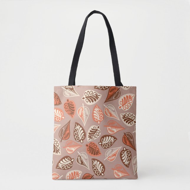 Bolsa Tote Saco de Toque Folha de Folha de Corte (Frente)
