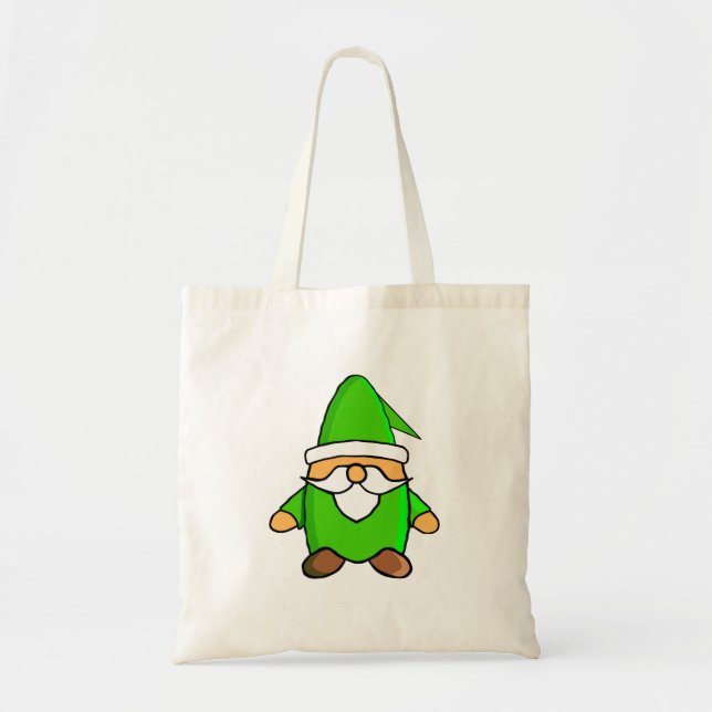Bolsa Tote Saco de Toque Gnomo de Cartoon (Frente)