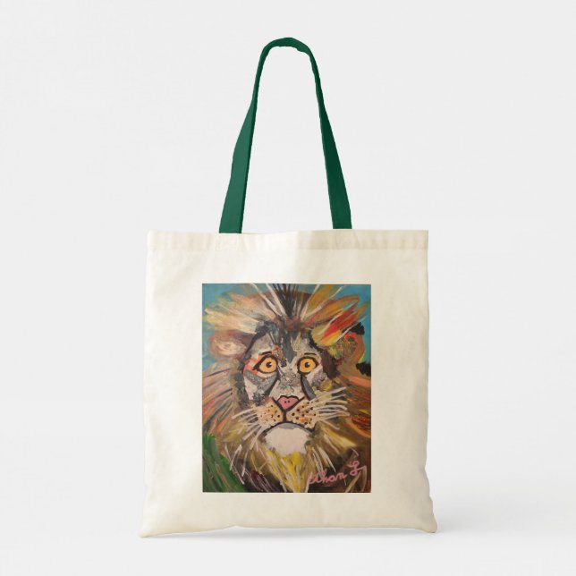 Bolsa Tote Saco de Toque Leão/Tigre (Verso)