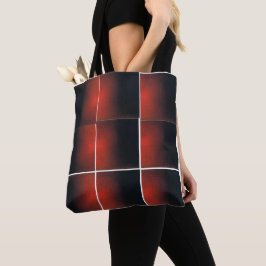 Bolsa Tote Saco de Toque Vermelho e Negro