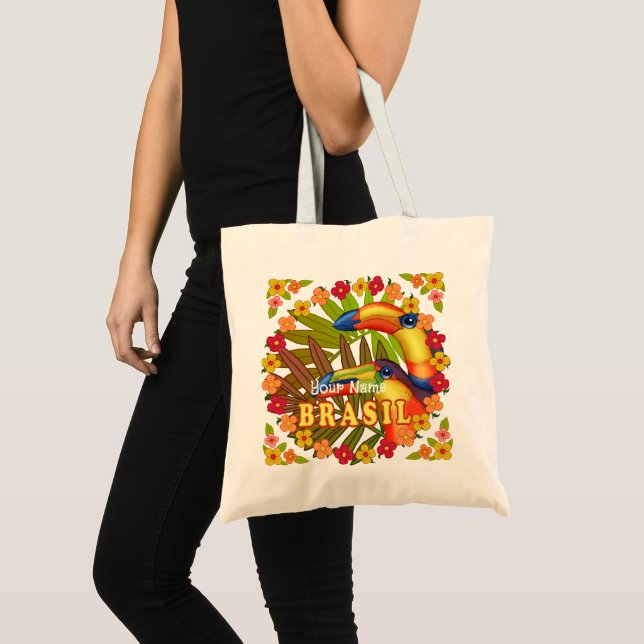 Bolsa Tote Saco de toques Brasil (Frente (produto))