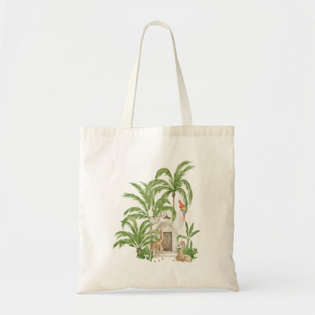 Bolsa Tote Saco de Toques da Selva Tropical (Frente)