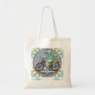 Bolsa Tote Saco de toques de bicicleta alienígena