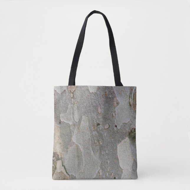 Bolsa Tote Saco de toques de latido de árvore (Frente)