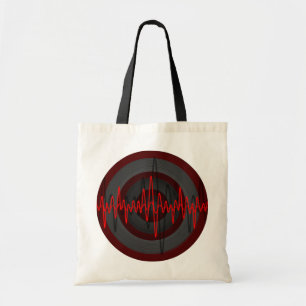 Bolsa Tote Saco de toques de orçamento vermelho escuro