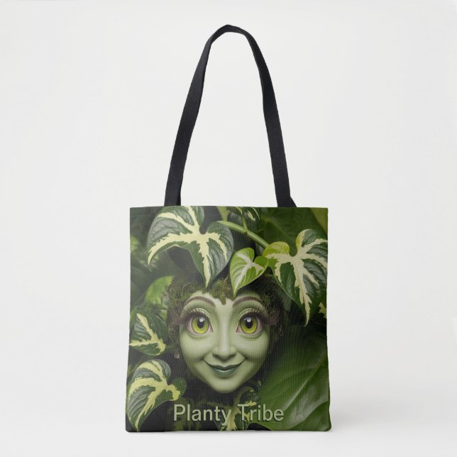 Bolsa Tote Saco de Toques de Planta (Frente)