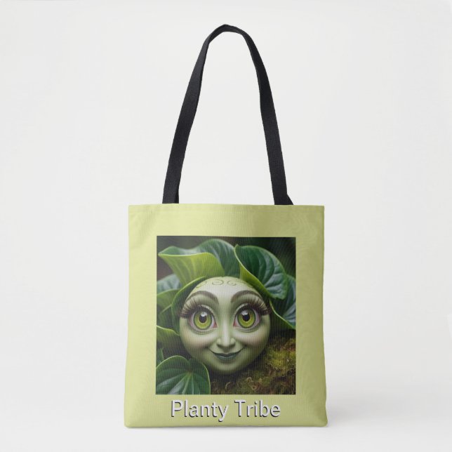 Bolsa Tote Saco de Toques de Planta (Frente)