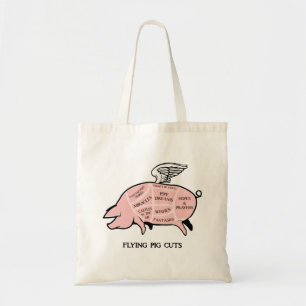 Bolsa Tote Saco de Toques de Porcos Voadores