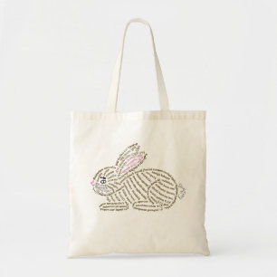 Bolsa Tote Saco de Toques do Coelho do Mundo