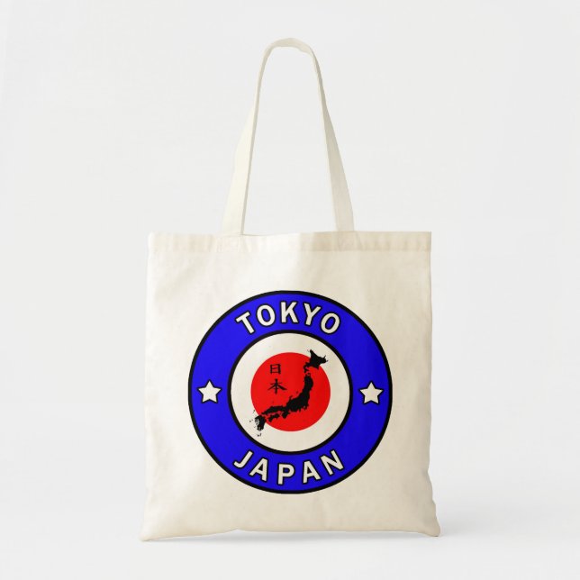 Bolsa Tote Saco de toques do Japão em Tóquio (Frente)