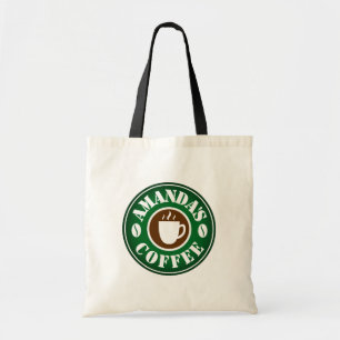Bolsa Tote Saco de toques personalizado para amante de café 