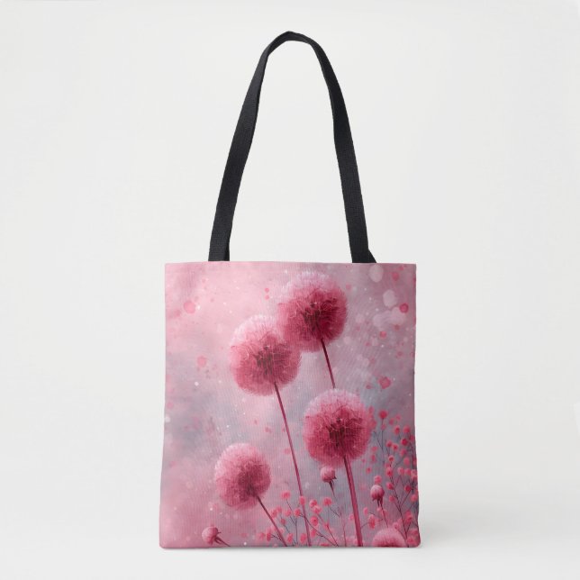 Bolsa Tote Saco de Toques Rosa (Frente)
