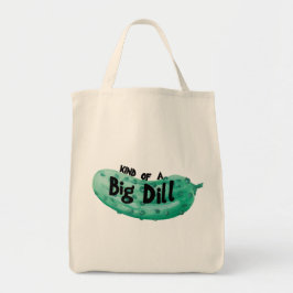 Bolsa Tote Saco de Tota de Aquarela, Grande Dill
