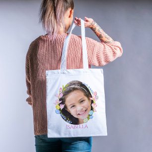 Bolsa Tote Saco de Tota de Caça de Ovo Personalizado com Foto